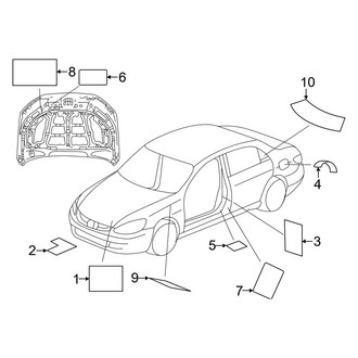 Honda OE - Information Labels - Labels (2.0L)