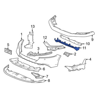 Honda OE - Front Upper Radiator Support Air Duct