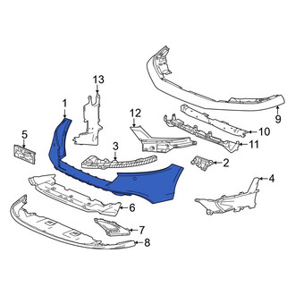 Honda OE - Front Upper Bumper Cover
