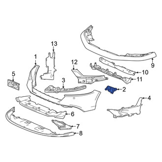 Honda OE - Front Right Bumper Cover Spacer