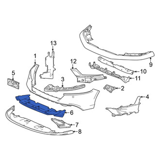Honda OE - Front Bumper Cover Reinforcement