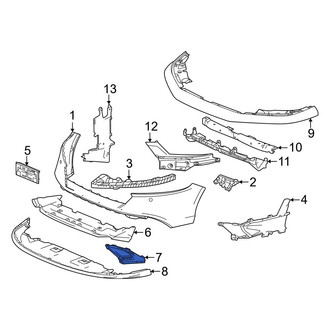 Honda OE - Front Left Upper Bumper Trim