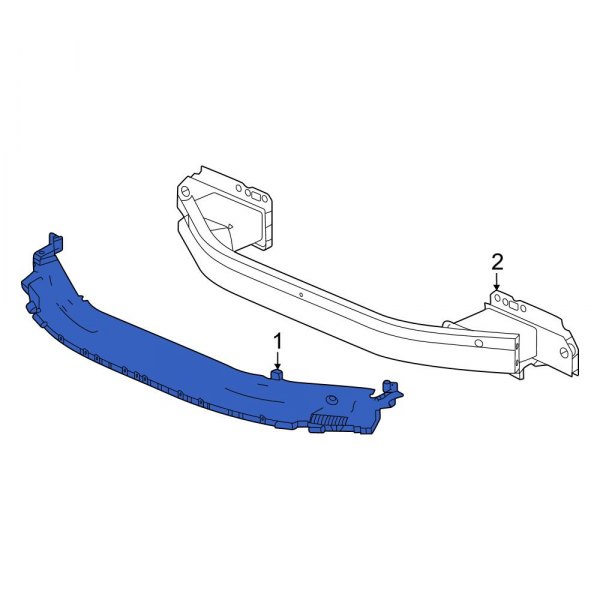 Honda OE 7117030AA00 Front Bumper Cover Reinforcement