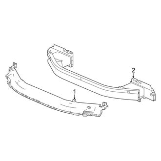 Honda OE - Front Bumper & Grille - Bumper & Components (Bumper Support)