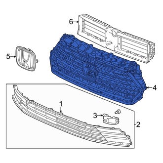 Honda OE - Front Upper Grille