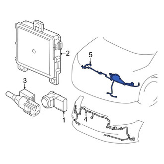 Honda OE - Front Parking Aid System Wiring Harness