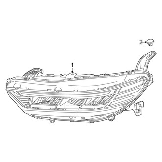 Honda OE - Front Lamps - Headlamp Components
