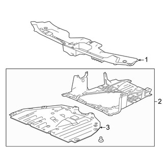 Honda OE - Radiator Support - Splash Shields