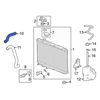 Honda OE - Upper Radiator Coolant Hose