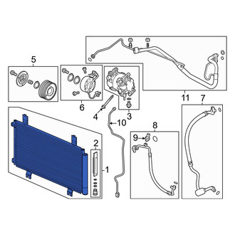 Honda OE - A/C Condenser