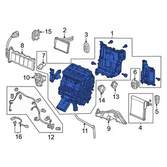 Honda OE - HVAC Unit Case Assembly