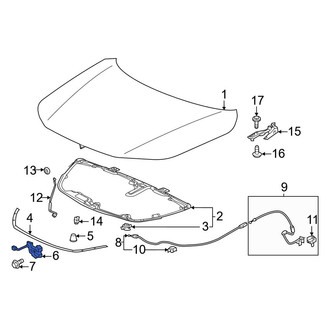 Honda OE - Front Hood Latch