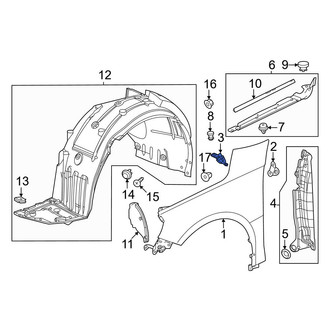 Honda OE - Right Fender Spacer