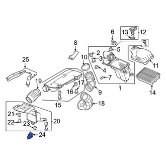 Honda OE - Right Engine Air Intake Hose Bracket