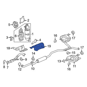 Honda OE - Rear Floor Pan Heat Shield