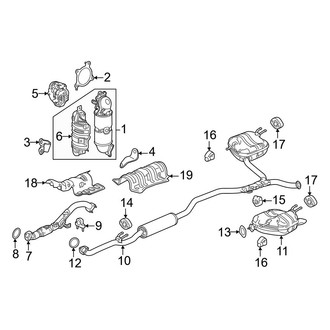 Honda OE - Exhaust System - Exhaust Components