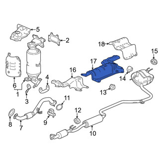 Honda OE - Center Floor Pan Heat Shield