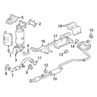 Honda OE - Exhaust System - Exhaust Components (2.0L)