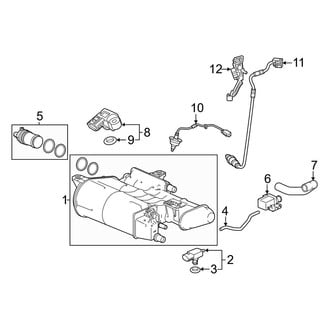 Honda OE - Emission System - Emission Components (Vapor Canister & Sensors), (EX / LX)
