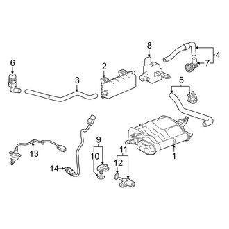 Honda OE - Emission System - Emission Components (Vapor Canister & Sensors), (2.0L)