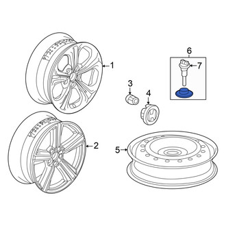 Honda OE - Spare Tire Bolt