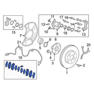 Honda OE - Front Disc Brake Pad Set