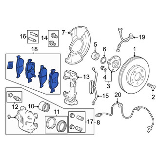 Honda OE - Front Disc Brake Pad Set