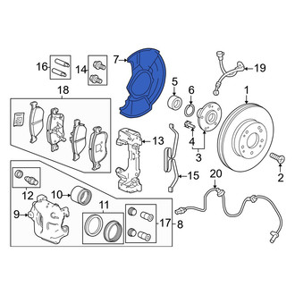 Honda OE - Front Brake Dust Shield