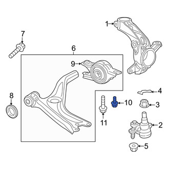 Honda OE - Front Lower Inner Suspension Control Arm Bolt