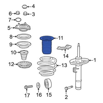 Honda OE - Front Suspension Strut Bellows