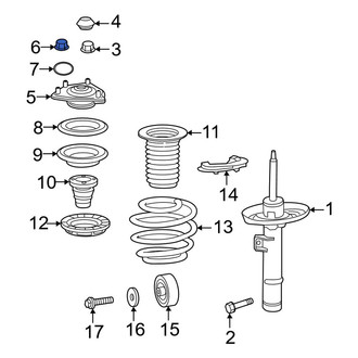 Honda OE - Suspension Strut Mount Nut