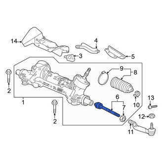 Honda OE - Right Outer Steering Tie Rod End
