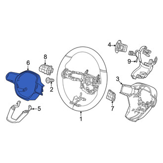Honda OE - Upper Steering Wheel Trim