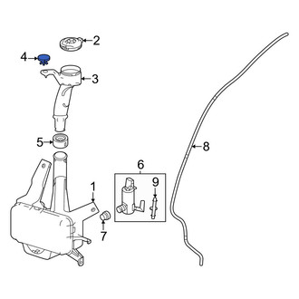 Honda OE - Washer Fluid Reservoir Filler Pipe Clip