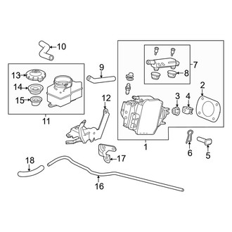 Honda OE - Cowl - Components on Dash Panel (Brake Pedal, Feel Simulator)