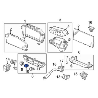 Honda OE - HVAC Blower Motor Control Knob