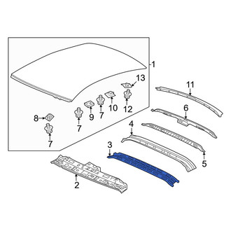 Honda OE - Front Roof Bow