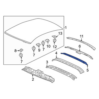 Honda OE - Center Rear Roof Bow