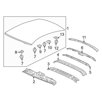 2025 Honda Accord OEM Roofs & Parts | Panels, Drip Rails — CARiD.com