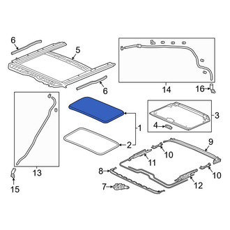 Honda OE - Sunroof Glass