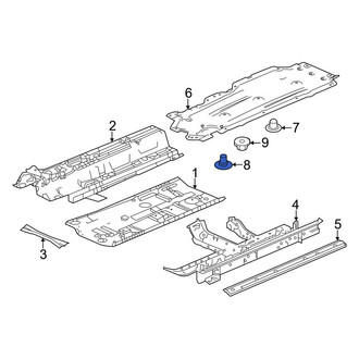 Honda OE - Quarter Panel Splash Shield Bolt