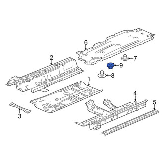 Honda OE - Floor Pan Splash Shield Clip