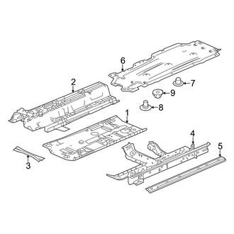 Honda OE - Pillars, Rocker & Floor - Floor & Rails