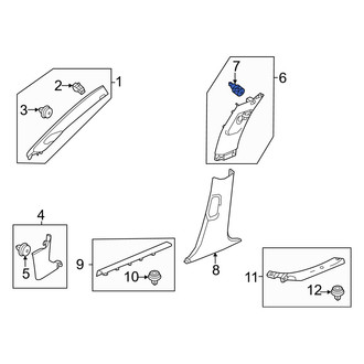 Honda OE - Body B-Pillar Trim Panel Clip
