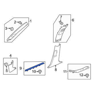 Honda OE - Front Left Door Sill Plate