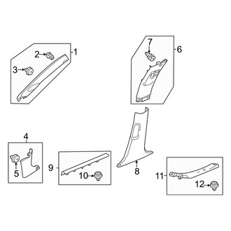 Honda OE - Pillars, Rocker & Floor - Interior Trim