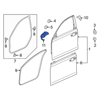 Honda OE - Right Door Shell Insulator