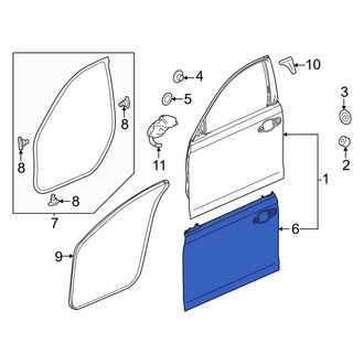 Honda OE - Front Right Outer Door Outer Panel