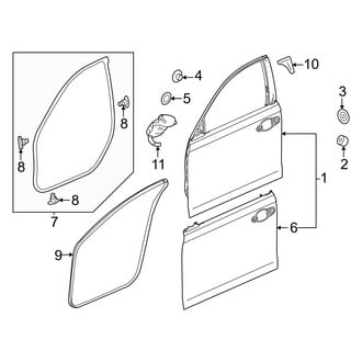 Honda OE - Front Door - Door & Components