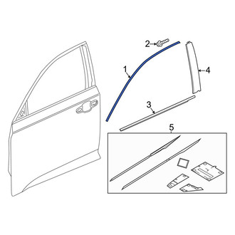 Honda OE - Front Right Door Reveal Molding